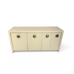 Vintage EMCO Binister Metal 4 Bin Canister, White, Counter or Wall Mount, 1950s